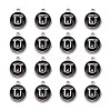 Platinum Plated Alloy Charms X-ENAM-S118-02U-P-2
