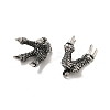 Retro 304 Stainless Steel Pendants STAS-L025-002AS-2