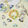 12Pcs 6 Colors Food Grade Eco-Friendly Silicone Focal Beads FIND-HY0002-16-3