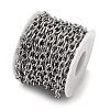 304 Stainless Steel Textured Cable Chains CHS-K023-13P-2
