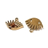 Natural Tiger Eye Eye Charms STAS-U014-06A-01-2