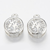 Alloy Cubic Zirconia Charms ZIRC-Q017-071P-1