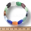 Handmade Lampwork Beaded Stretch Bracelets for Men Women BJEW-G738-01A-06-5