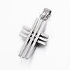 Tarnish Resistant 304 Stainless Steel Pendants STAS-H388-01P-2
