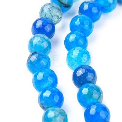 Natural Crackle Agate Bead Strands G-K166-07F-8mm-06-1