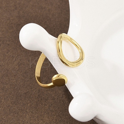 304 Stainless Steel Cuff Rings RJEW-D332-05G-1