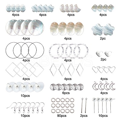 DIY Geometric Style Earring Making Kits DIY-SC0013-21S-1