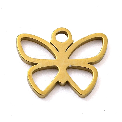 Ion Plating(IP) 316 Surgical Stainless Steel Charms STAS-Q314-18G-1