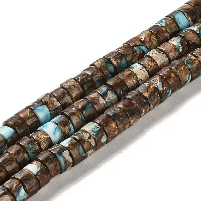 Synthetic Regalite/Imperial Jasper/Sea Sediment Jasper Beads Strands G-F765-N01-02-1