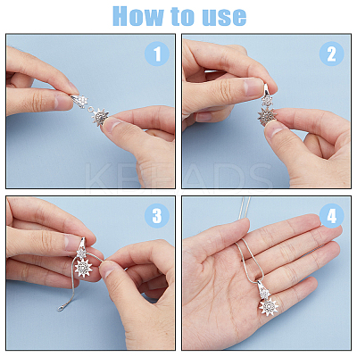 16Pcs 4 Style Brass Micro Pave Cubic Zirconia Pinch Bails KK-HY0003-36-1