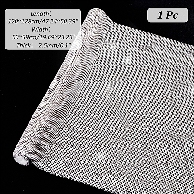 Aluminum Rhinestone Mesh Wrap Roll FIND-WH0421-14-1
