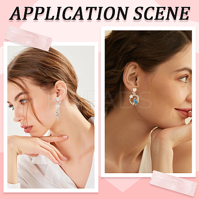 16Pcs 2 Colors Brass Clip-on Earring Findings FIND-SP0003-69-1