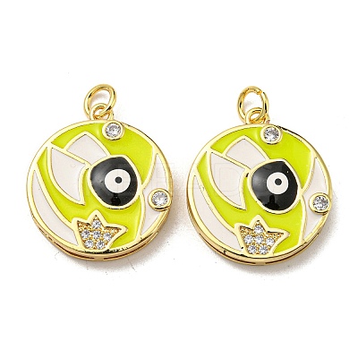 Real 18K Gold Plated Brass Pendants KK-L209-009G-01-1