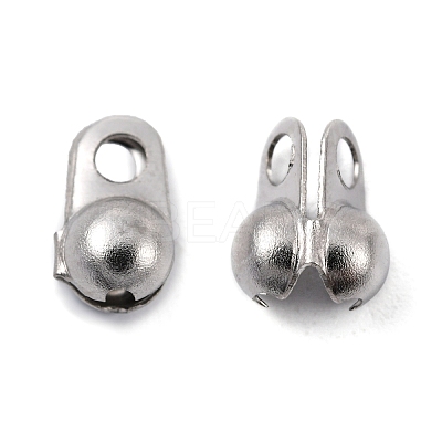Tarnish Resistant 304 Stainless Steel Bead Tips X-STAS-R063-22-1