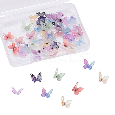 45Pcs 9 Colors Resin Cabochons RESI-CJ0001-145-1
