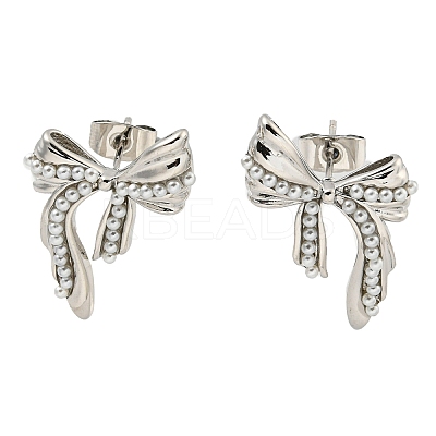 Brass Stud Earrings EJEW-P275-03P-1