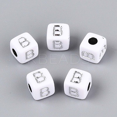 Opaque Acrylic Beads SACR-T035-03B-1