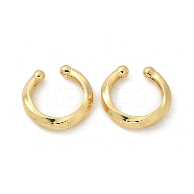 Rack Plating Brass Chunky Cuff Earrings for Women EJEW-G288-14G-1