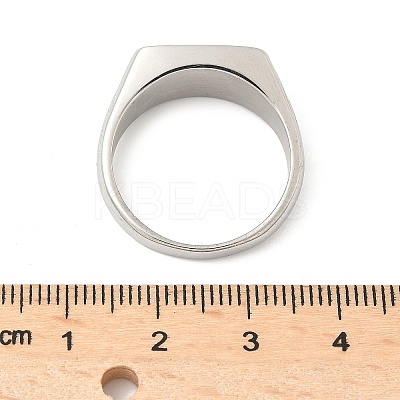 316L Stainless Steel Natural Malachite Finger Rings for Women RJEW-U054-02C-01P-1