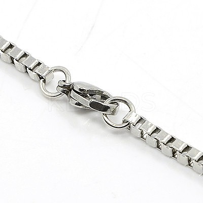 Tarnish Resistant 304 Stainless Steel Necklaces NJEW-F027-41-2.5mm-1