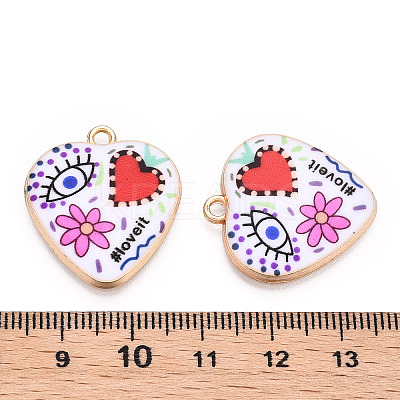 Printed Alloy Pendants ENAM-ZX002-36F-1