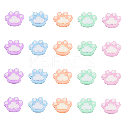 Opaque Flatback Resin Cabochons Accessories RESI-CJ0001-127-1