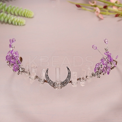 Moon Metal Hair Bands PW-WG72751-05-1
