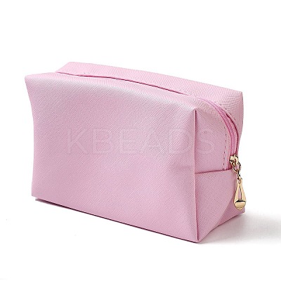 Rectangle PU Leather Cosmetic Storage Zipper Bag AJEW-K039-01B-1