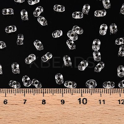Baking Paint Transparent Glass Seed Beads SEED-N006-05A-1