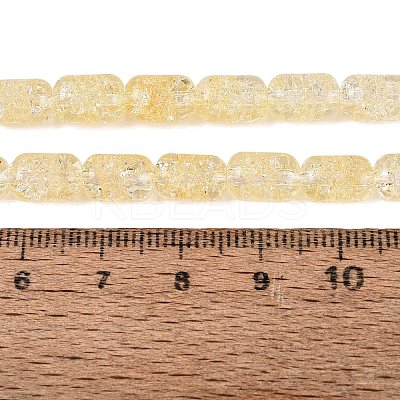 Transparent Crackle Glass Beads Strands GLAA-NH0001-04-A05-1