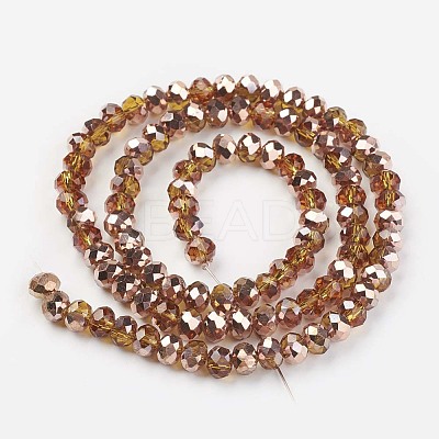 Electroplate Transparent Glass Beads Strands EGLA-A034-T2mm-N07-1