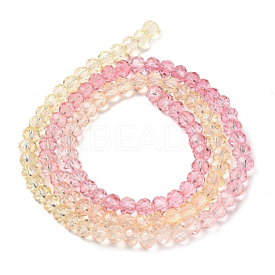 Transparent Painted Glass Beads Strands LS-DGLA-A034-T4mm-A09-1