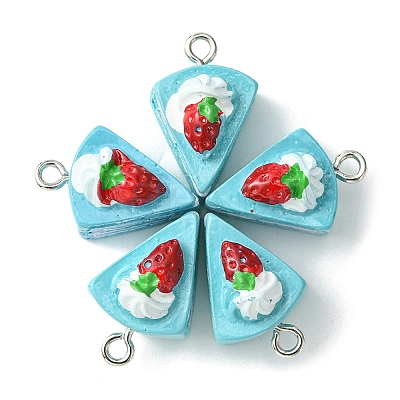 Opaque Resin Imitation Food Pendants CRES-YW0001-10C-1