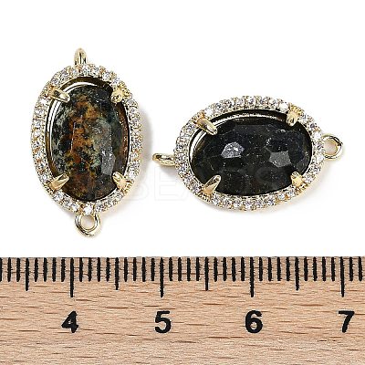 Natural African Turquoise(Jasper) Faceted Oval Links G-B126-07G-14-1