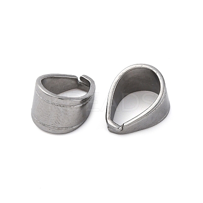 Tarnish Resistant 304 Stainless Steel Snap on Bails STAS-G127-02P-1
