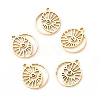 201 Stainless Steel Pendants X-STAS-G258-09G-1