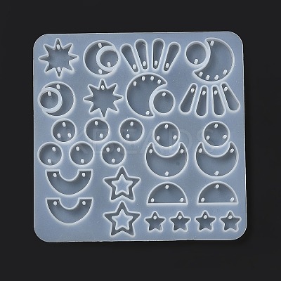 DIY Silicone Pendant Molds X-DIY-G079-12B-1