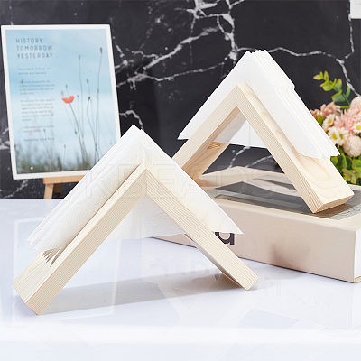 Triangle Wooden Napkin Holder DJEW-WH0038-96-1