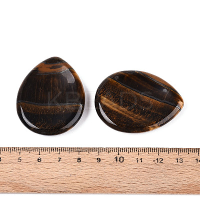 Natural Tiger Eye Worry Stones for Anxiety G-T144-13F-1