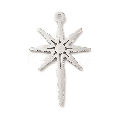 Non-Tarnish 304 Stainless Steel Pendants STAS-P312-22P-1