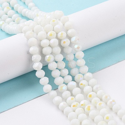 Electroplate Opaque Solid Color Glass Beads Strands LS-EGLA-A044-P3mm-L01-1