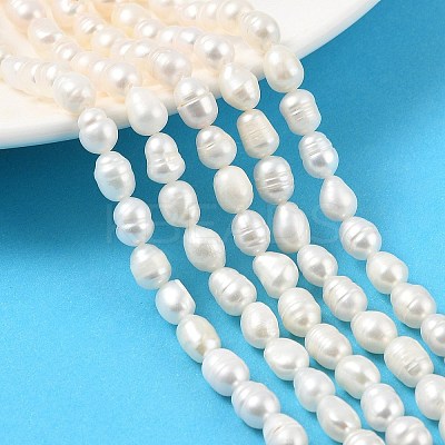 Natural Cultured Freshwater Pearl Beads Strands PEAR-I007-01B-02B-01-1