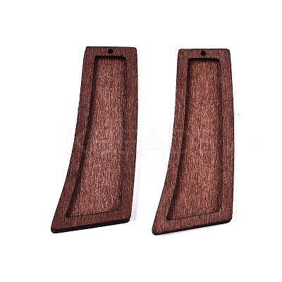 Natural Poplar Wood Big Pendants WOOD-N016-33-1
