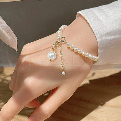 80Pcs 4 Style Eco-Friendly Dyed Glass Pearl Pendants GLAA-CD0001-11-1
