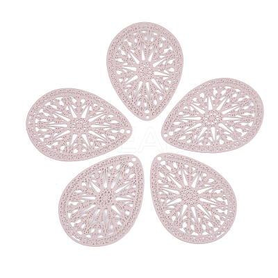 430 Stainless Steel Filigree Pendants X-STAS-S108-16D-1