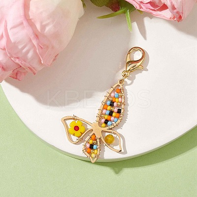 Glass Beads Pendant Decorations HJEW-MZ00044-1