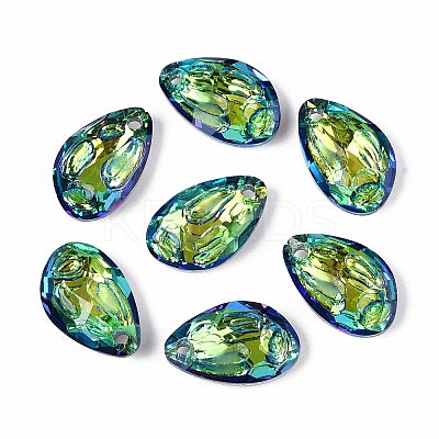 112Pcs Electroplate Glass Charms EGLA-T029-04D-1