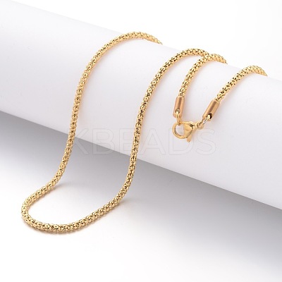 Ion Plating(IP) 304 Stainless Steel Necklace X-MAK-K004-02G-1