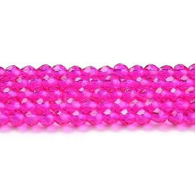 Transparent Glass Beads Strands LS-GLAA-H021-04-23-1