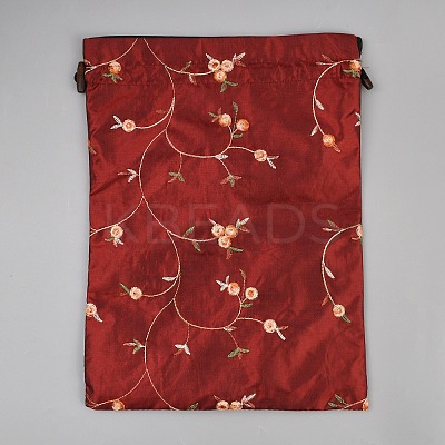 Embroidery Flower Burlap Packing Pouches Drawstring Bags LS-ABAG-WH0048-39C-1
